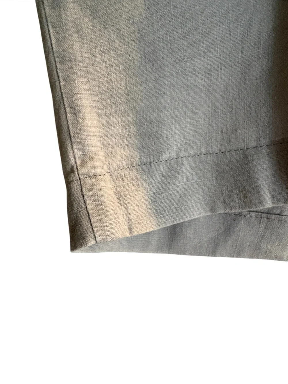Ganesh - Men's Flat Front Linen Shorts. Size 40. Off White